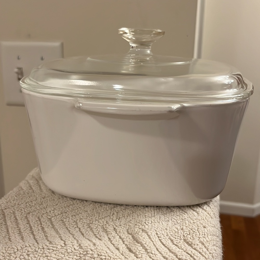 Vintage Corningware Cornflower Blue Square Baking Dish Glass Lid 3 Quart - Picture 2 of 14